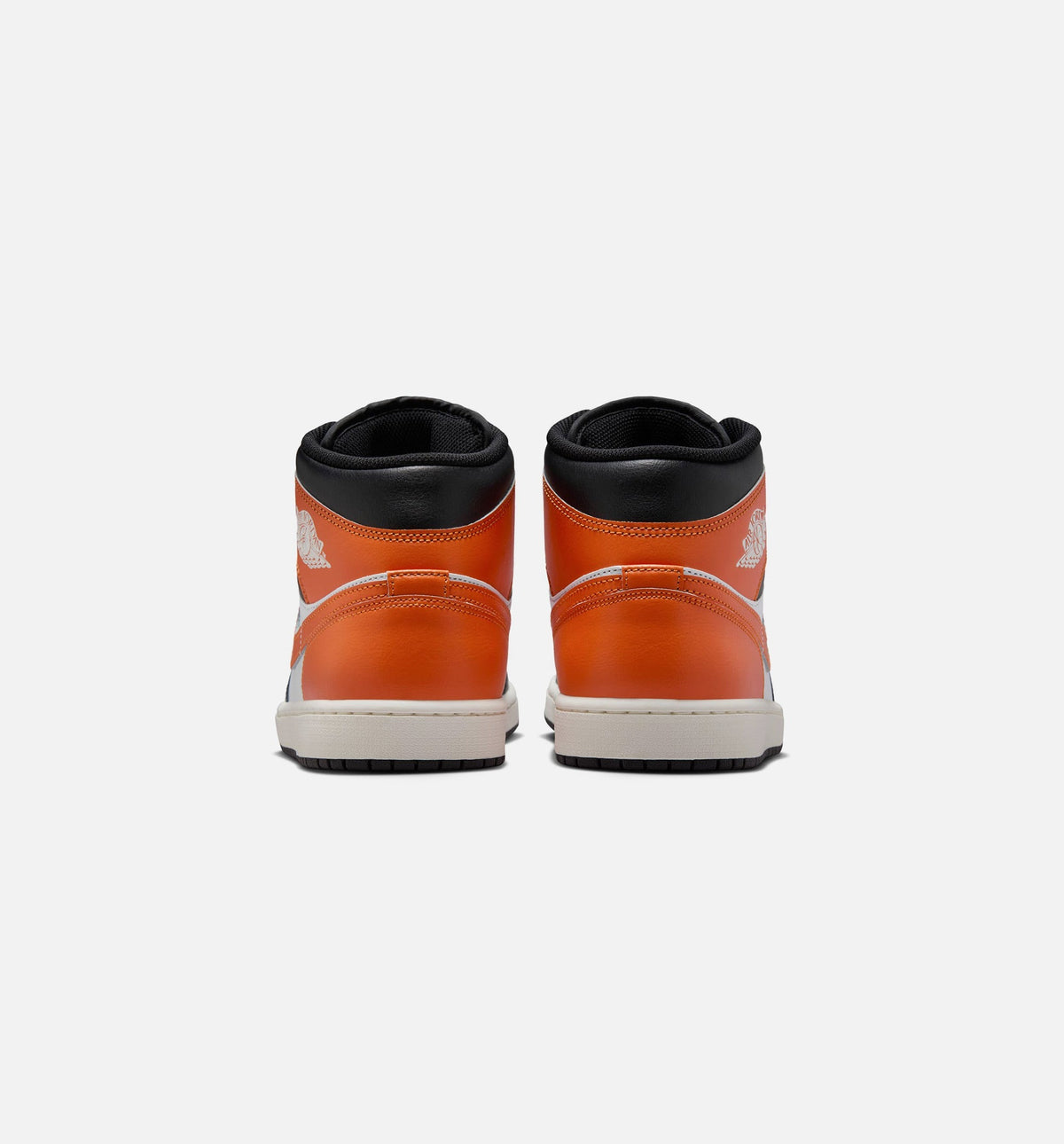 Air Jordan 1 Mid Men's Lifestyle Shoes - Starfish / White / Sail / Black