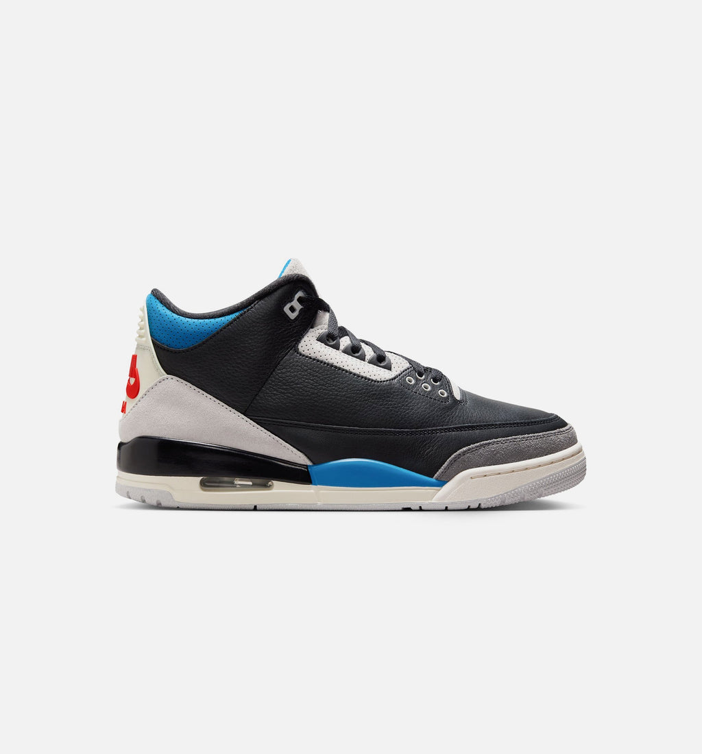 Air Jordan 3 Retro OG Rare Air – Men's Lifestyle Shoe in Black/Chile Red/Neutral Grey