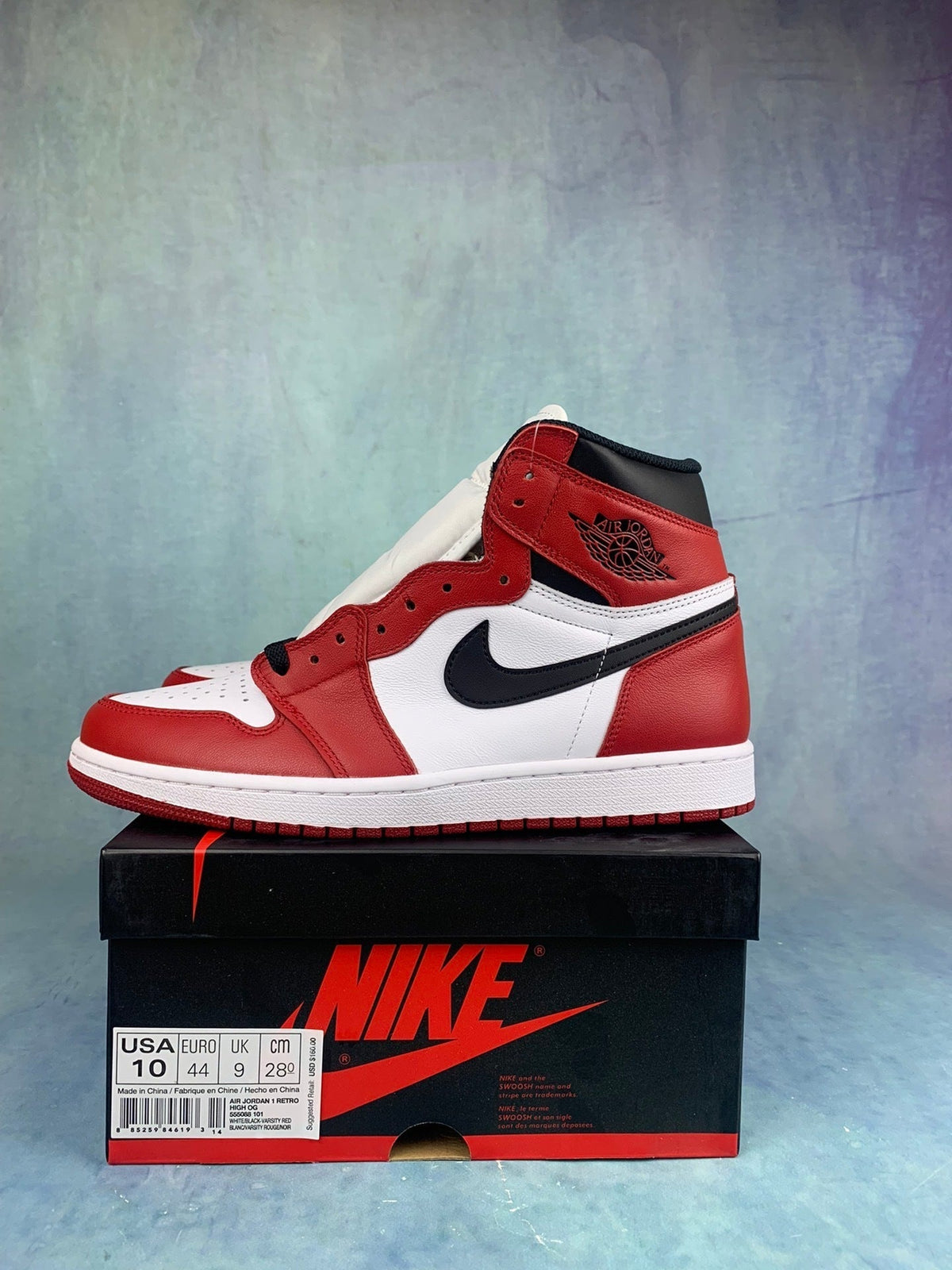 Air Jordan 1 High Chicago 555088-101 Unisex Sneakers