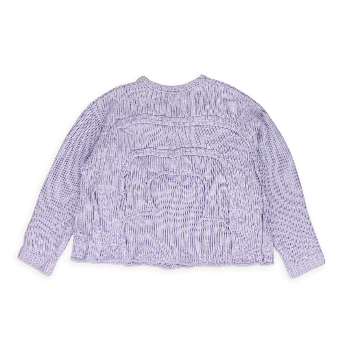PURPLE ARC WOVEN SWEATER