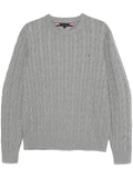 Tommy Hilfiger cable-knit crew-neck sweater