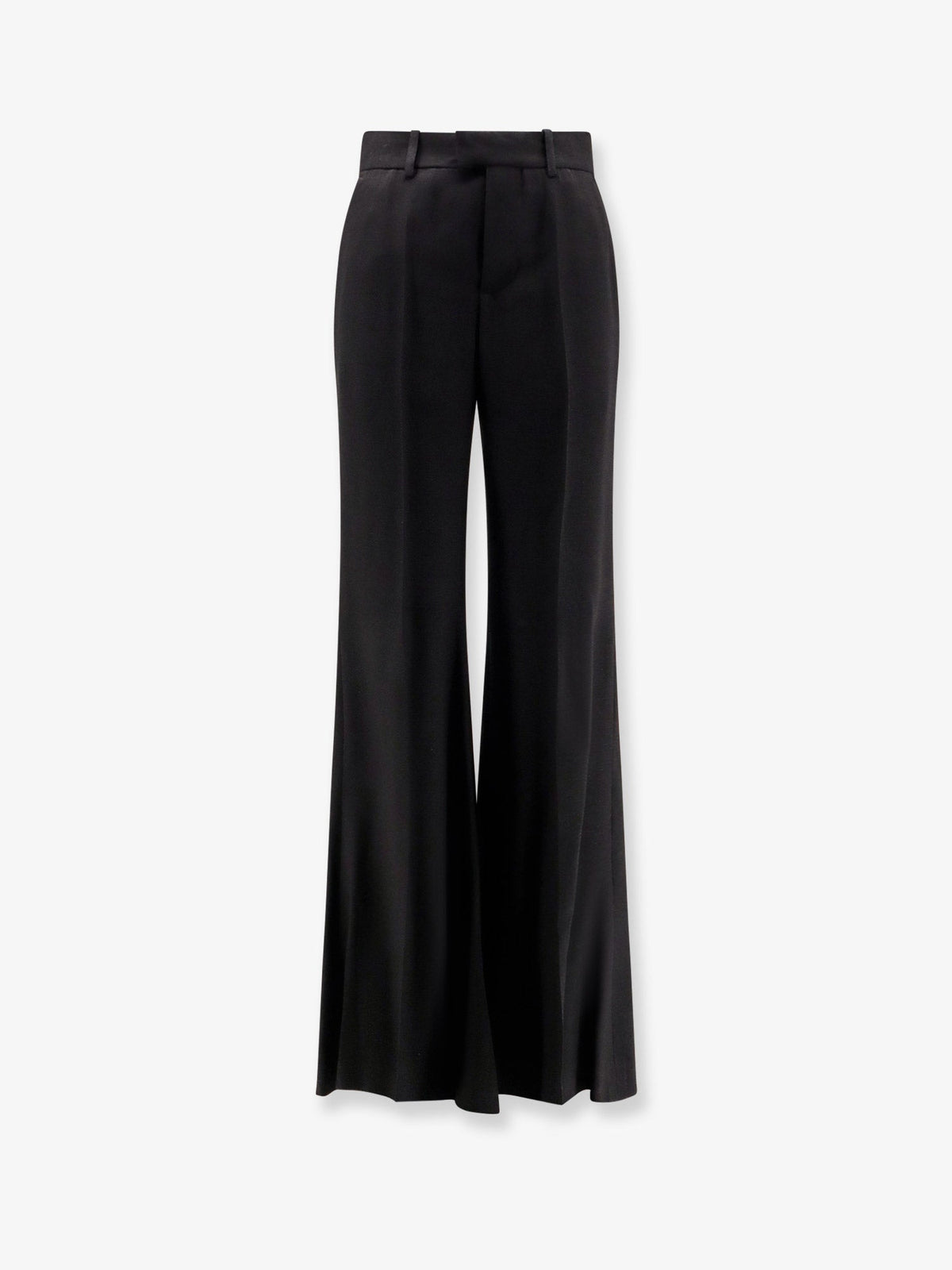 Balenciaga Women Viscose Trousers With Flared Bottom