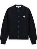 Comme Des Garçons Play heart-appliqué cardigan