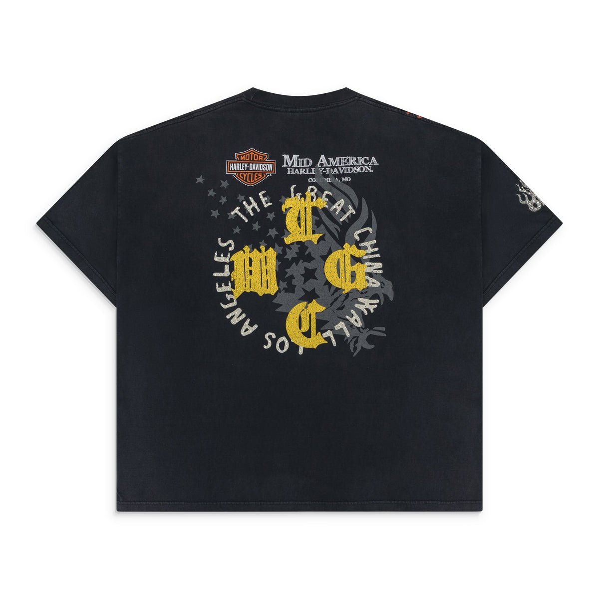 Yellow T.G.C.W Vintage Crystal T-shirt