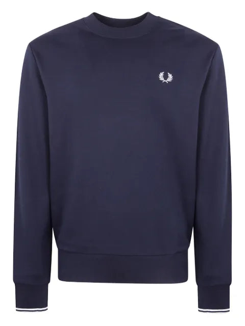 Fred Perry laurel-embroidered cotton sweatshirt