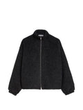 Jil Sander wool fleece zip-up sweatshirt