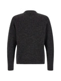 Moschino mirrored logo bouclé-embroidered sweater