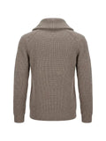 Drumohr ribbed-knit shawl-collar sweater