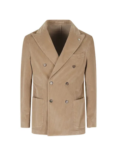 l.b.m. double-breasted corduroy blazer