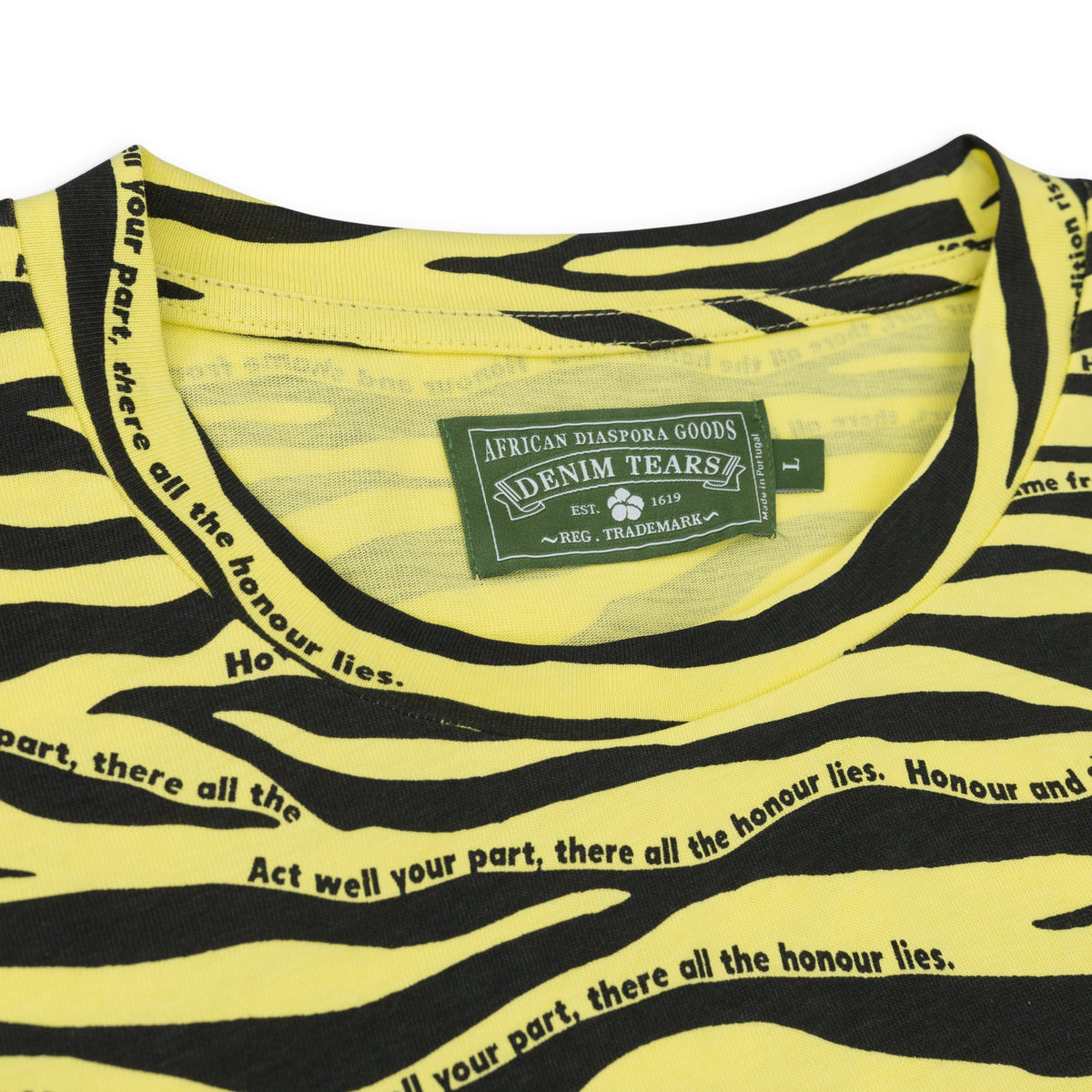 Yellow Zebra Print T-Shirt