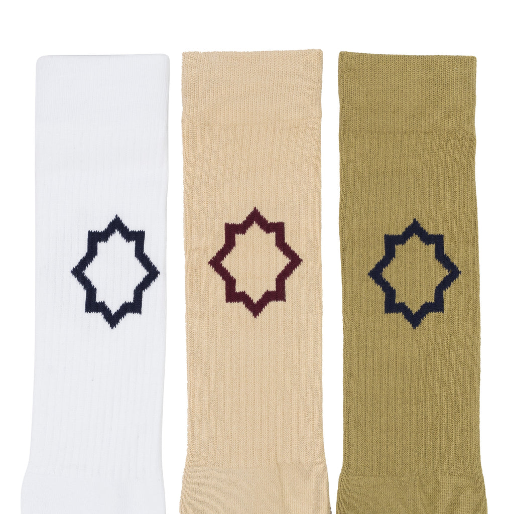 TAN 3 Pack Socks