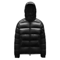 Moncler Maya Hooded Down Jacket – Iconic Glossy Black Puffer