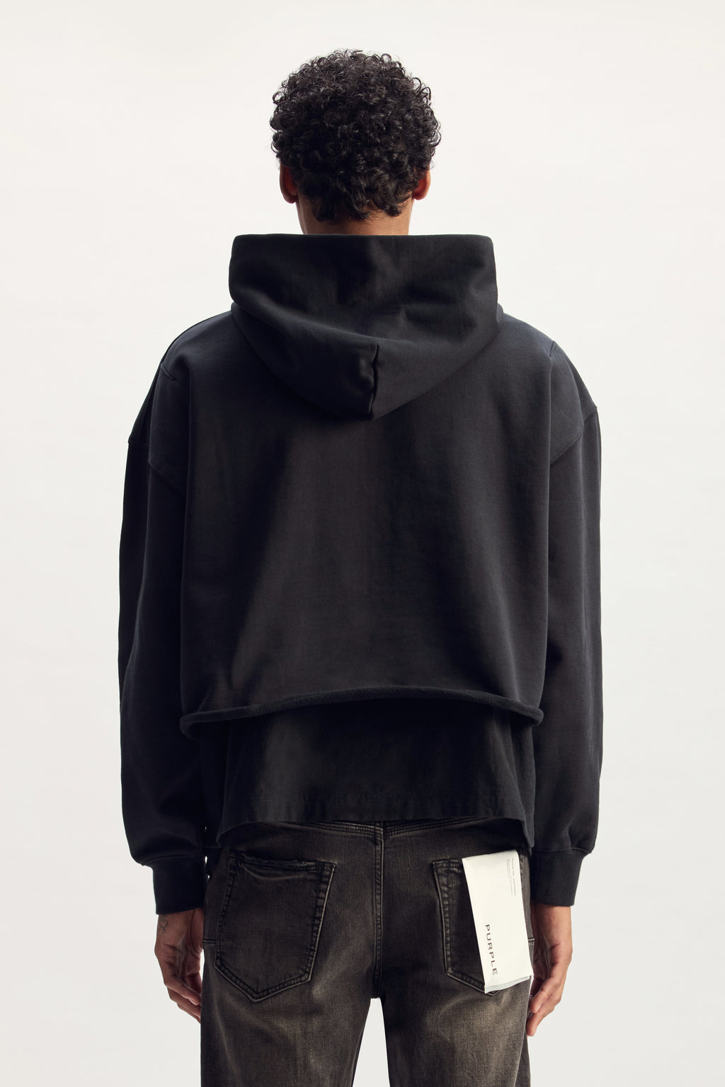 Cutout Double Layer Hoodie