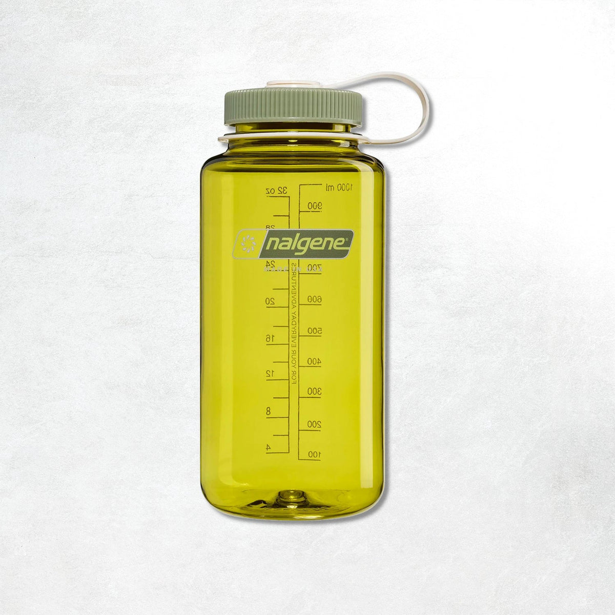 Nalgene 1L Wide Mouth Tritan Sustain Water Bottle: Endive Green/ Oil Green