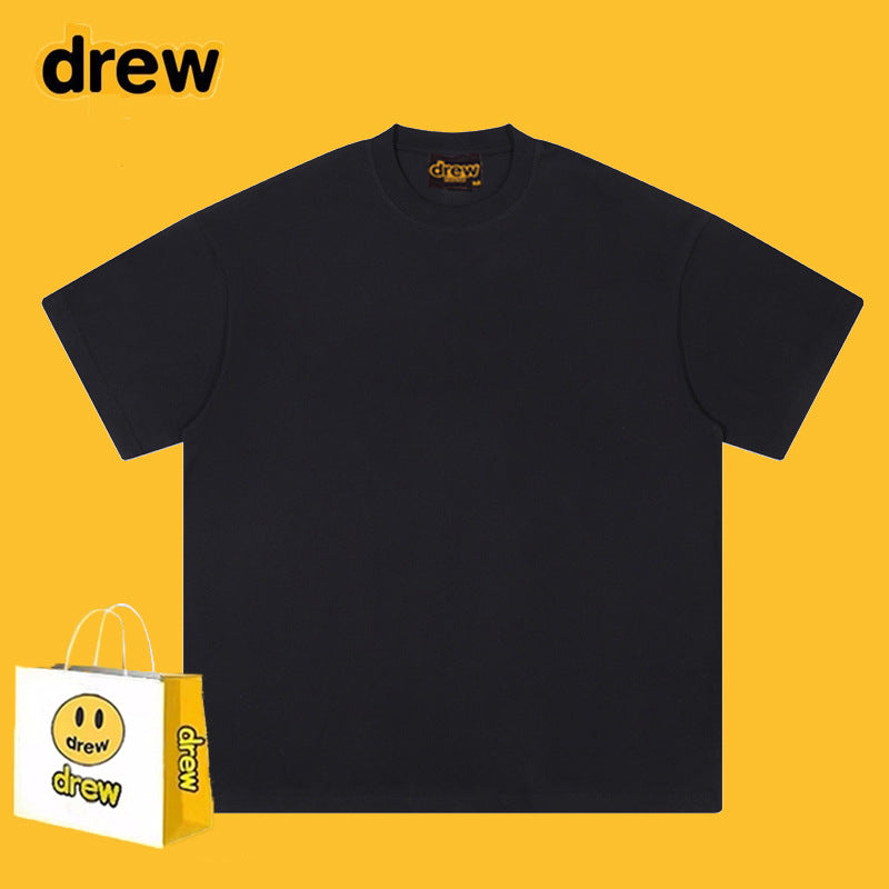 Drew T-shirts Drew Short Sleeve Letter Smiley Face Short