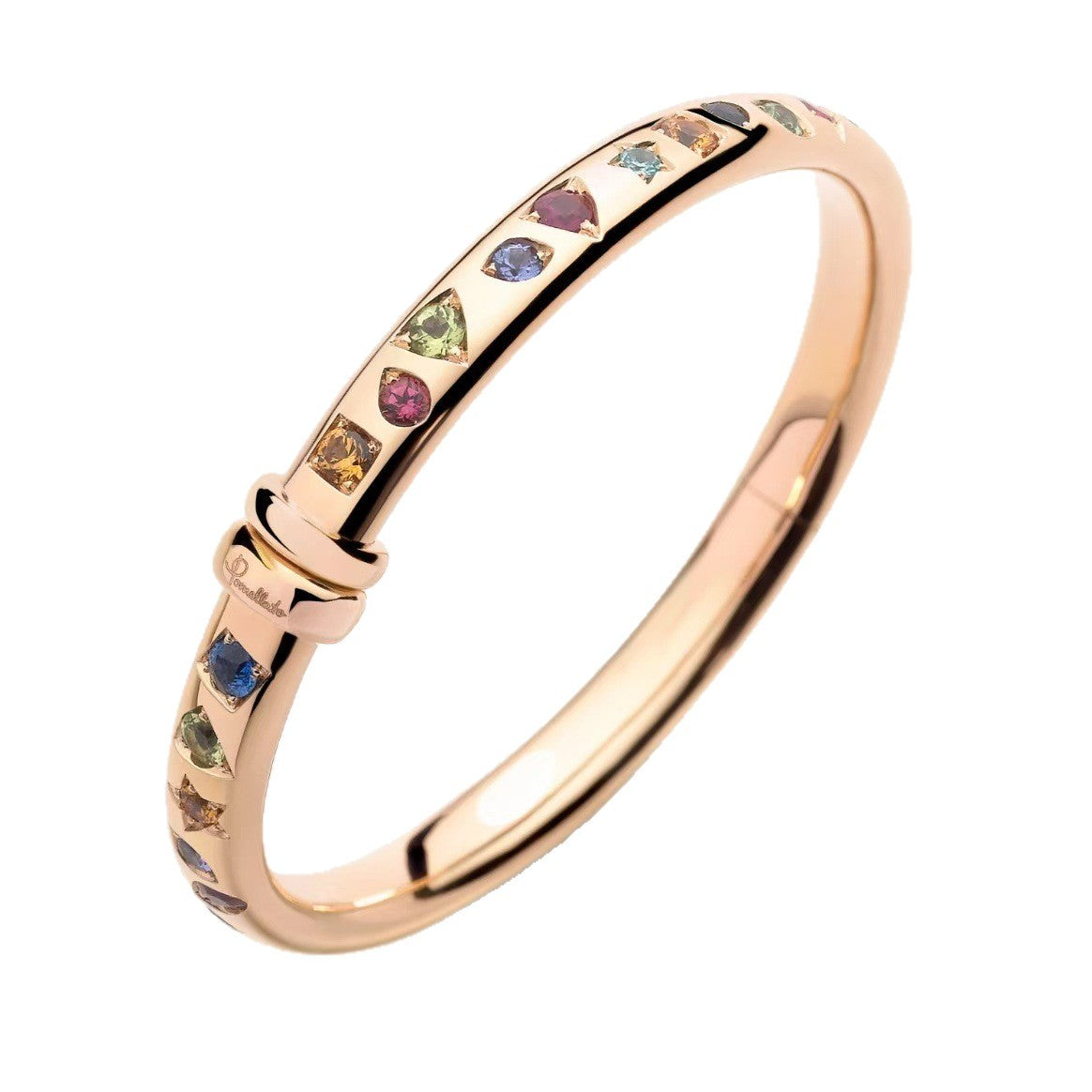 Pomellato Style Multicolor Stone Bangle