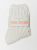 CASHMERE SOCKS WHITE