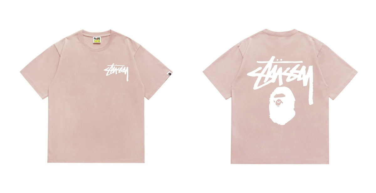 BAPE Stussy-Style Ape Graphic T-Shirt