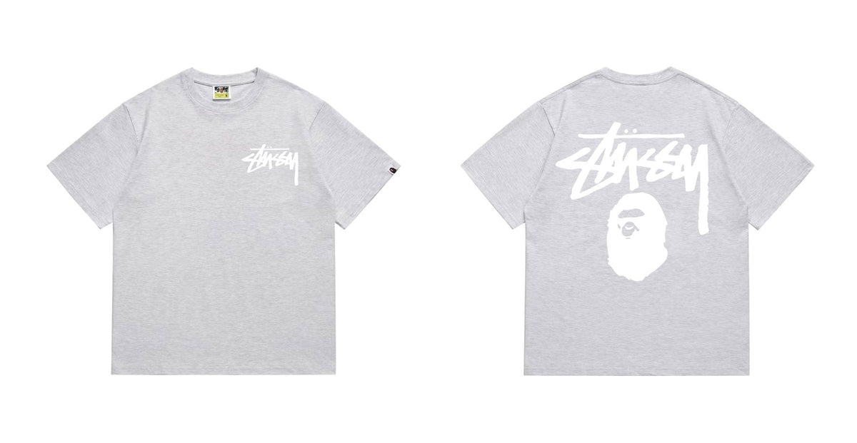 BAPE Stussy-Style Ape Graphic T-Shirt