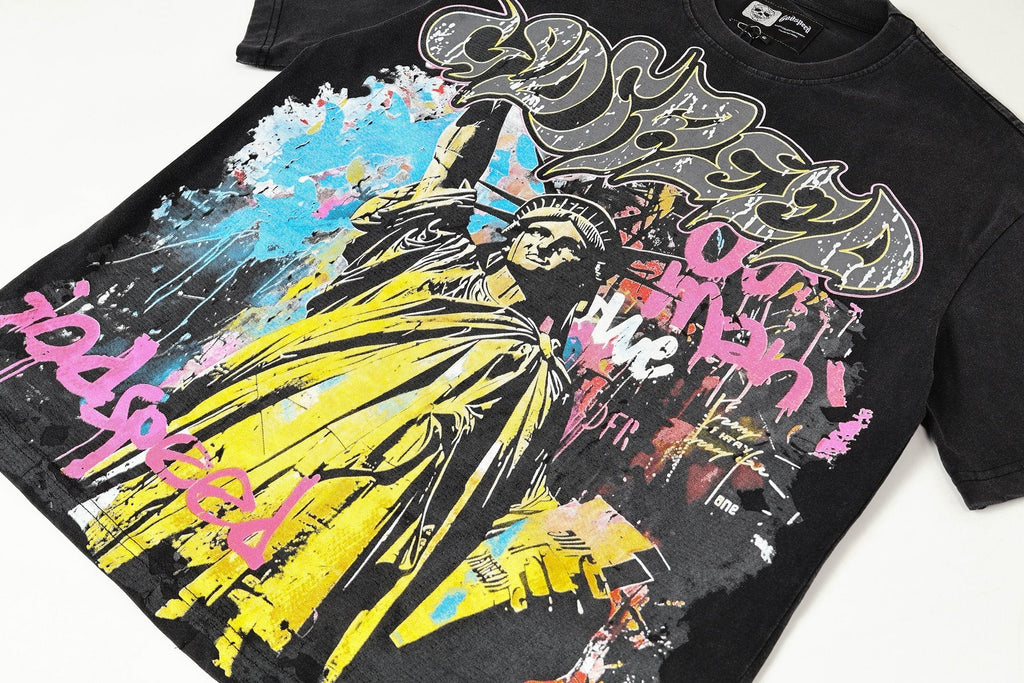 Godspeed Statue of Liberty Graphic T-Shirt
