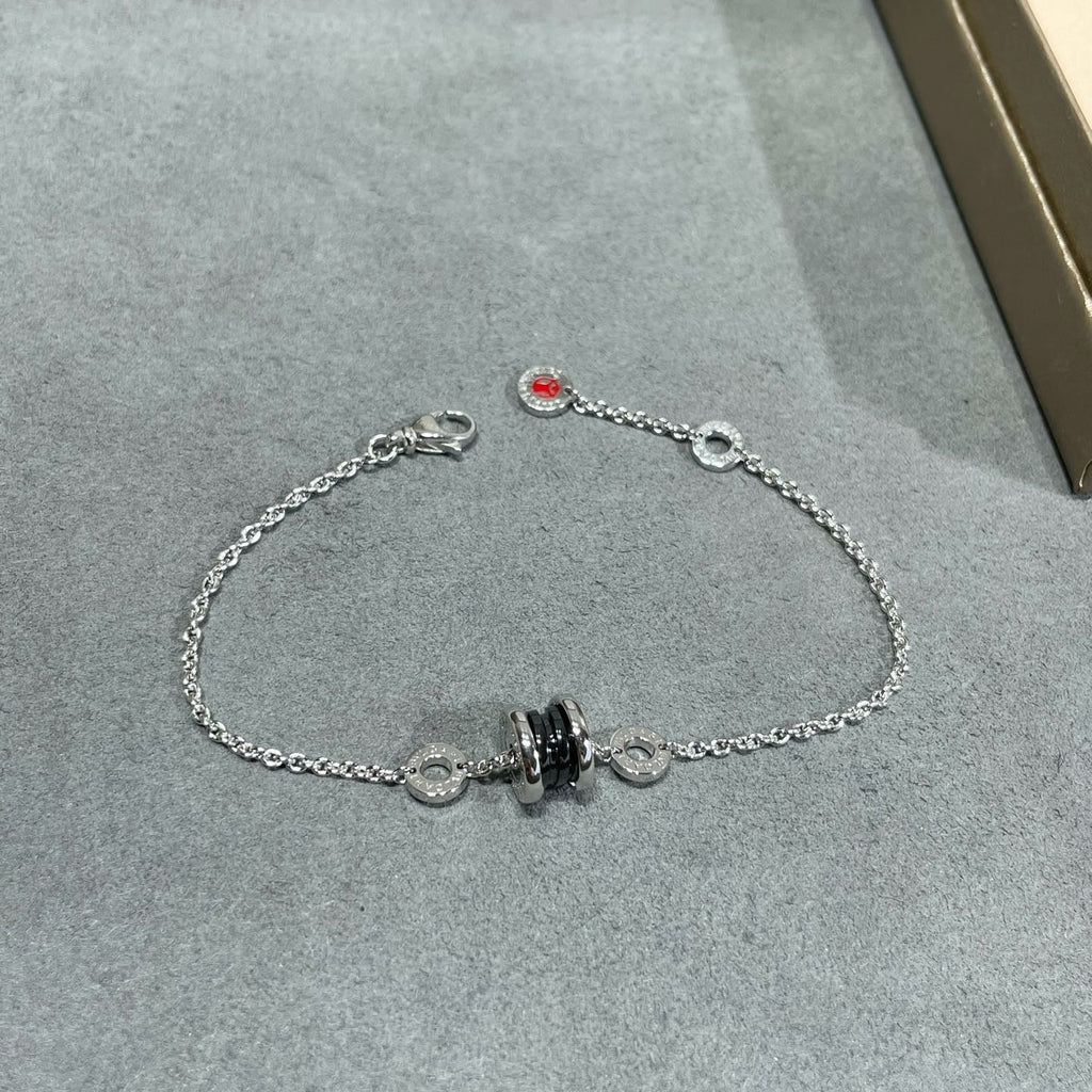 BVLGARI "Little Red Figure" Black Ceramic Bracelet