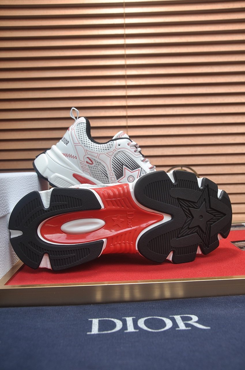 Dior Paneled Low-Top Sneakers