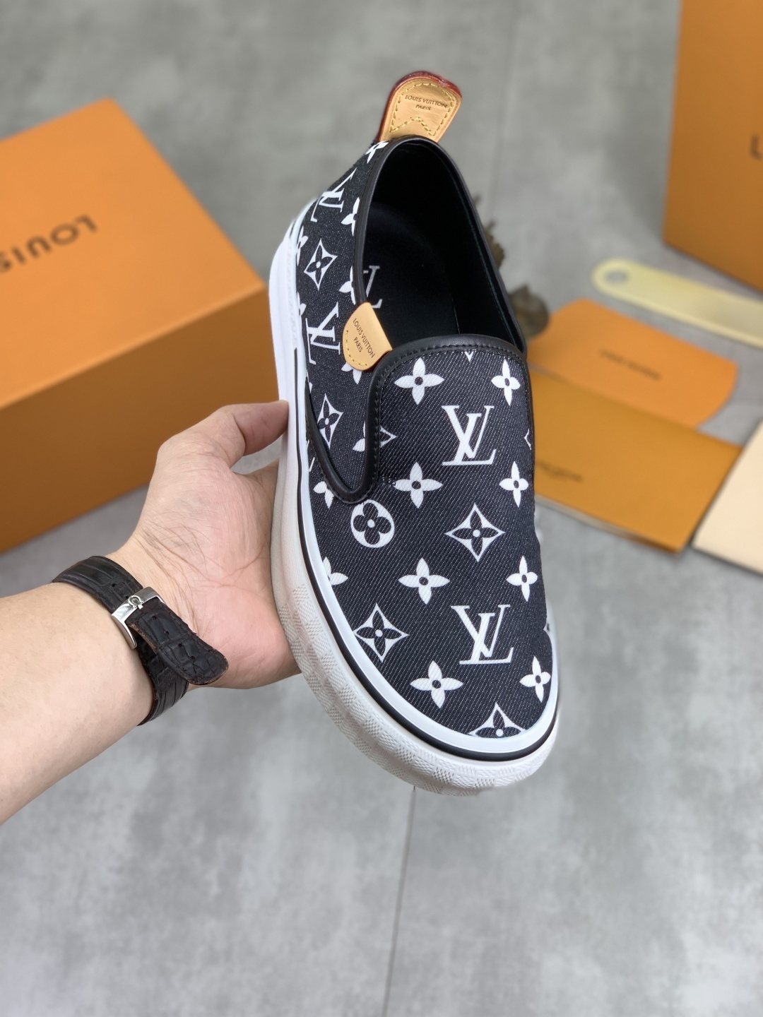 Louis Vuitton Monogram Slip-On Sneakers