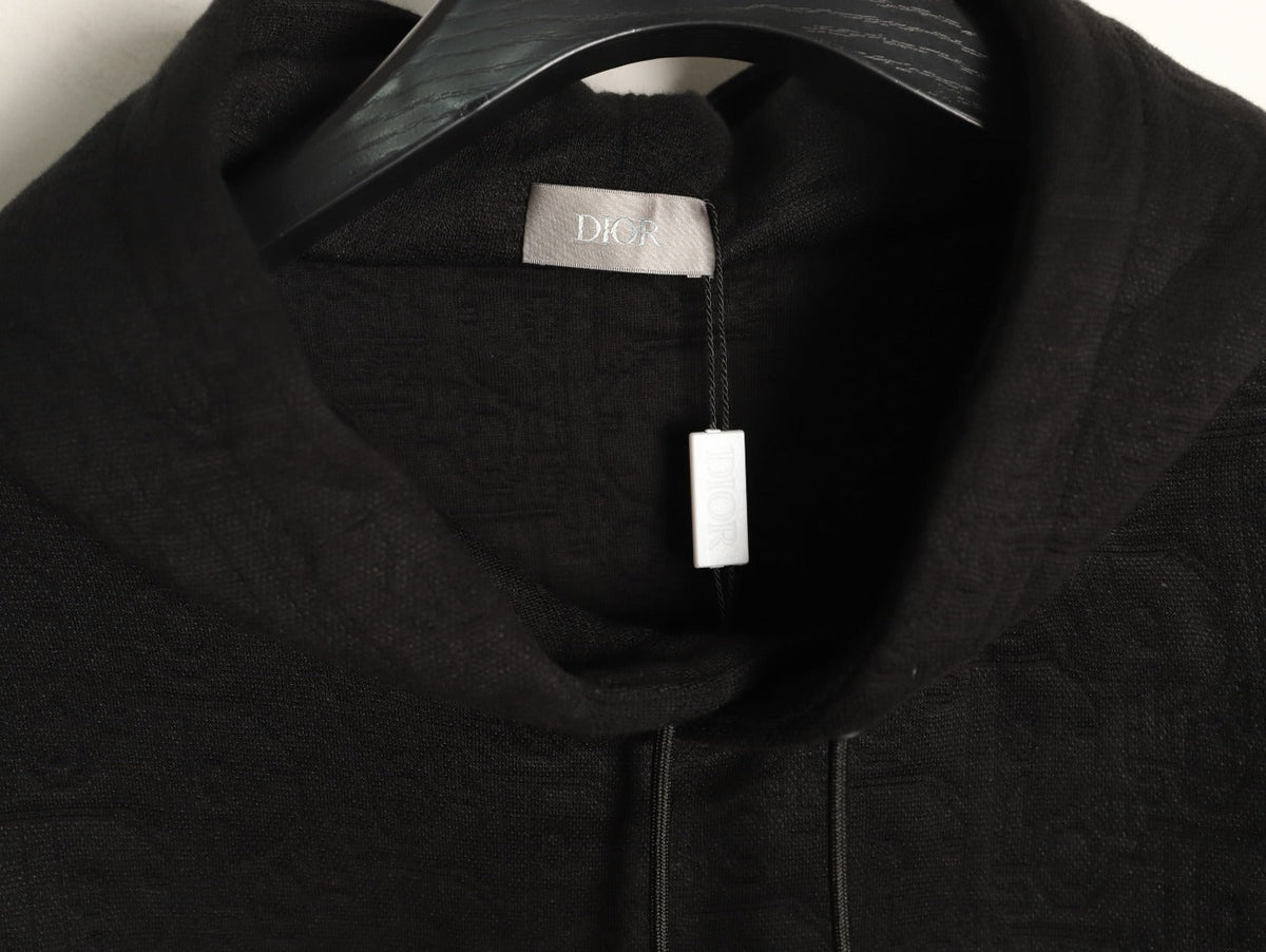 Dior CD Medaillon Circular-Logo Embroidered Crewneck Sweatshirt - Black
