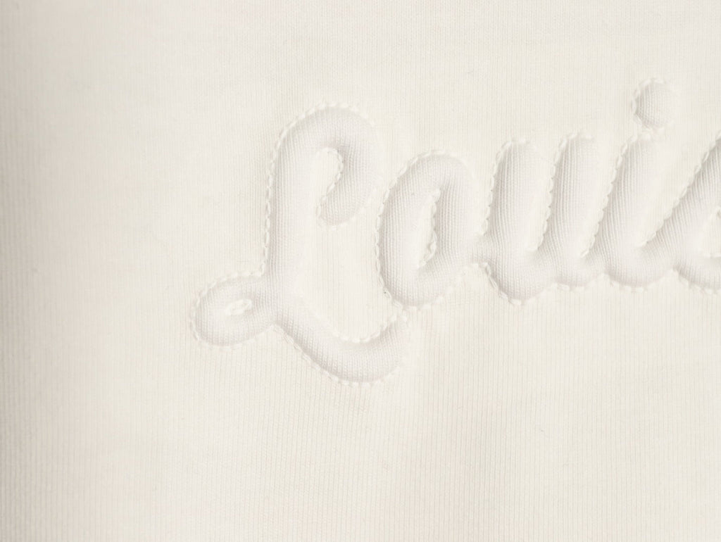 Louis Vuitton Tonal Chest-Logo Short-Sleeve T-Shirt - Cream